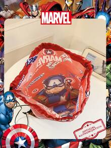 Marvel 1个漫威官方授权图案抽绳背包，运动健身包，大容量购物袋，轻便收纳袋，非常适合男孩/学生，是旅行、运动、海滩、度假、日常使用、郊游、购物、返校的理想之选。 - 彩色 - 查看 6