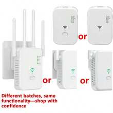 WiFi信号扩展器/中继器，300Mbps 2.4G单频无线宽带/Wi-Fi扩展器，4天线无线信号增强器，一键设置，即插即用 - 美規A型插(110-127V) - 查看 11