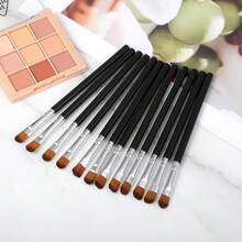 12 Pcs Concealer Brush, Eyeshadow Brush Flat Concealer Brushes Small Eyeshadow Brushes Makeup Applicator Brow Tools Shadows Blending Eye Applicator Smudge - 1 - 查看 8
