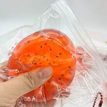 1个手工制作的西瓜挤压玩具，超柔软注水，减压玩具，青少年创意礼物，完美的生日、惊喜、节日、圣诞礼物 - 彩色 - 查看 7