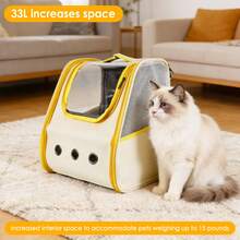 Pet Backpack - Żółty - Zobacz 7