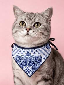 Cute Assorted Print Pet Bib Bandana Soft Cotton Dog Scarf - Multicolor - View 7