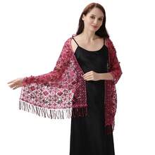Small Floral Water Soluble Sequin Shawl Bride Bridesmaid Evening Dress Cheongsam Shawl Dance Party Shawl Woman - Black - View 17