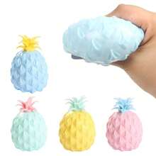 1 quả bóng bóp giảm căng thẳng hình quả dứa, đồ chơi bóp kích thích giác quan hình trái cây, đồ chơi giảm căng thẳng cho người lớn, quà tặng sinh nhật, quà tặng nhỏ bỏ vào túi quà. - Xem 2