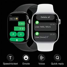PANDA 1.85" HD Full Touch Screen Smart Watch, Unisex, IP68 Waterproof, Supports Calling, Pedometer, Calorie Counting, Multiple Sports Modes, Message & Call Notifications, Multi-Functional Smartwatch For Android/IOS, Christmas Gift - Black - View 7