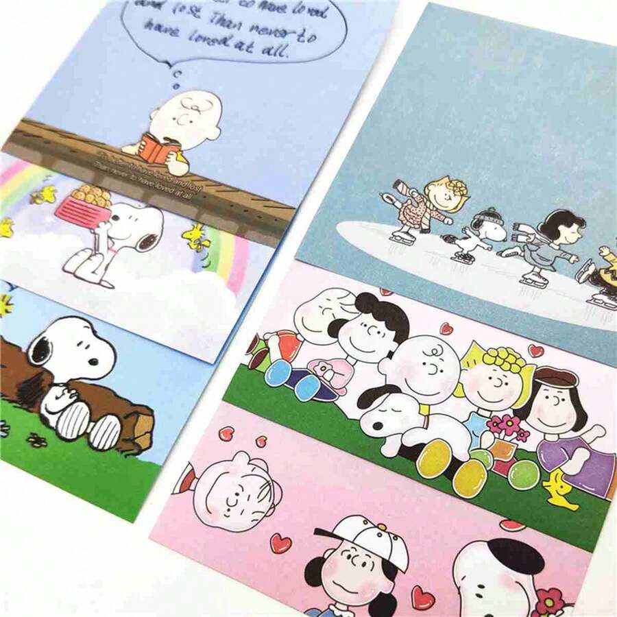 SNOOPY 1pc 2026 New American Cartoon Style Memo Pad, Cute & Compact Design, Detachable For Convenient Use, Lightweight & Portable - Multicolor - View 1