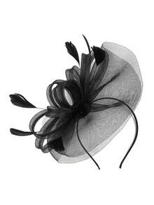1 Buah Topi Fascinator Wanita, Topi Kentucky, Topi Derby Berbulu Jala, Fascinator untuk Pesta Teh, Aksesori Kepala untuk Pernikahan dan Koktail - MultiWarna - View 17