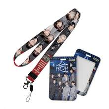 ST RAYKID S Long Lanyard Acrylic Pendant Plastic Pull-Type Card Holder, Student ID/Access Card Case With Transparent Window, Fashion Halter, Suitable For SKZ Concert Gifts - Multicolor - View 2