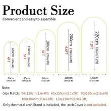 TAIMASI 3 Set Metal Arch Backdrop Stand, Golden Wedding Arch Stand Set Of 3(7.2Ft+6.6Ft +6Ft),  Stable Wedding Arch Frame For Wedding Birthday Party Shower Ceremony Graduation Decoration Helloween Christmas |   Durable Metal Stand, Wedding Decorations Supplies - 金子 - 查看 10