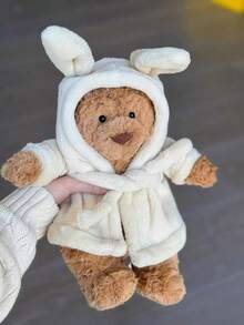 Jell Ycat Barcelona Bear Plush Toy/Doll - Bear + Bathrobe - View 2