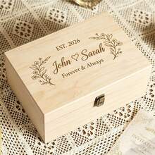 Personalisierte Braut-Hochzeits-Erinnerungsbox mit Deckel, anpassbarer Text, gravierte "Mr And Mrs" Holz-Erinnerungsbox zur Aufbewahrung, geeignet als Braut-Dusche-Geschenk, Paar-Verlobungs-Geschenk, Bräutigam- und Braut-Hochzeits-Geschenk, personalisierte Hochzeits-Erinnerungsbox, Paar-personalisierte gravierte Holz-Erinnerungsbox, Jahrestags-Geschenk für sie, Holz-Schmuckbox, personalisierte Hochzeits-Erinnerungsbox - Verschiedenfarbig - Übersicht 20