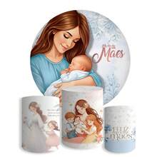 Easy-To-Use Decorative Cover Kit For Round Panels And Cylinders - Mother's Day Theme - KIT COMPLETO 335 - Ver 7