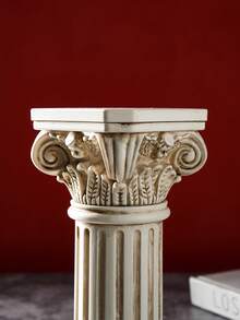 1PC European Corinthian Roman Column Resin Candle Holder Ornament, Architectural Desktop Decor, Home Desktop Aromatherapy Candle Stand, Wedding Table Centerpiece, Gilded Column Stand, Dining Table Decoration, Fireplace Ornament, Suitable For Wedding Party Decoration Photo Props, Wedding Banquet Window Display Photography Decoration Props, Wedding Table Centerpiece - Multicolor - View 12