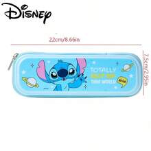 1 hộp bút Disney, hộp bút chì, hộp bút chì, dung tích lớn, hình hoạt hình, hộp bút chì vỏ cứng có khóa kéo, hộp bút chì Stitch, trợ thủ đắc lực cho việc học tập. - A - Xem 6