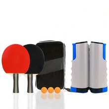Juego de raquetas de tenis de mesa, incluye 2 raquetas, 3 pelotas, 1 red y 1 bolsa de transporte - Multicolor - Ver 11