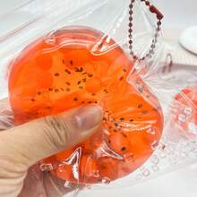 1个手工制作的西瓜挤压玩具，超柔软注水，减压玩具，青少年创意礼物，完美的生日、惊喜、节日、圣诞礼物 - 彩色 - 查看 6