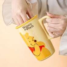 Taza de cerámica con asa de Mickey Mouse de Disney, apta para el hogar y la oficina, para beber agua, leche, café, jugo, regalo de cumpleaños para fans de Disney, capacidad 500ML/17.91OZ - Multicolor - Ver 5