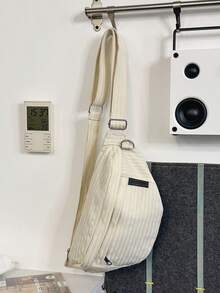 Women's Solid Color Fashion Versatile Casual Waist Bag - White - View 2