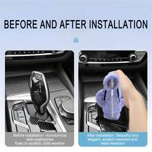 1pc Car Gear Shift Cover, A Gear Shift Cover With An Anthropomorphic Design - Soft Fabric Fits Most Vehicles Snugly, Available In Multiple Colors, Interior Accessory And Style Upgrade, Suitable For Year-Round Decoration, Dustproof, Moisture-Wicking And Warm. - A - View 2
