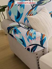 1pc Printed Sofa Cover, High Elasticity, Simple And Modern Style, Soft & Skin‑Friendly, Room Decor, Suitable For Living Room Single Sofa, Double Sofa, Three‑Seat Sofa, L‑Shaped Combination Sofa, Various Occasions, Sold Individually, Autumn Home Decor - Multicolor - View 16