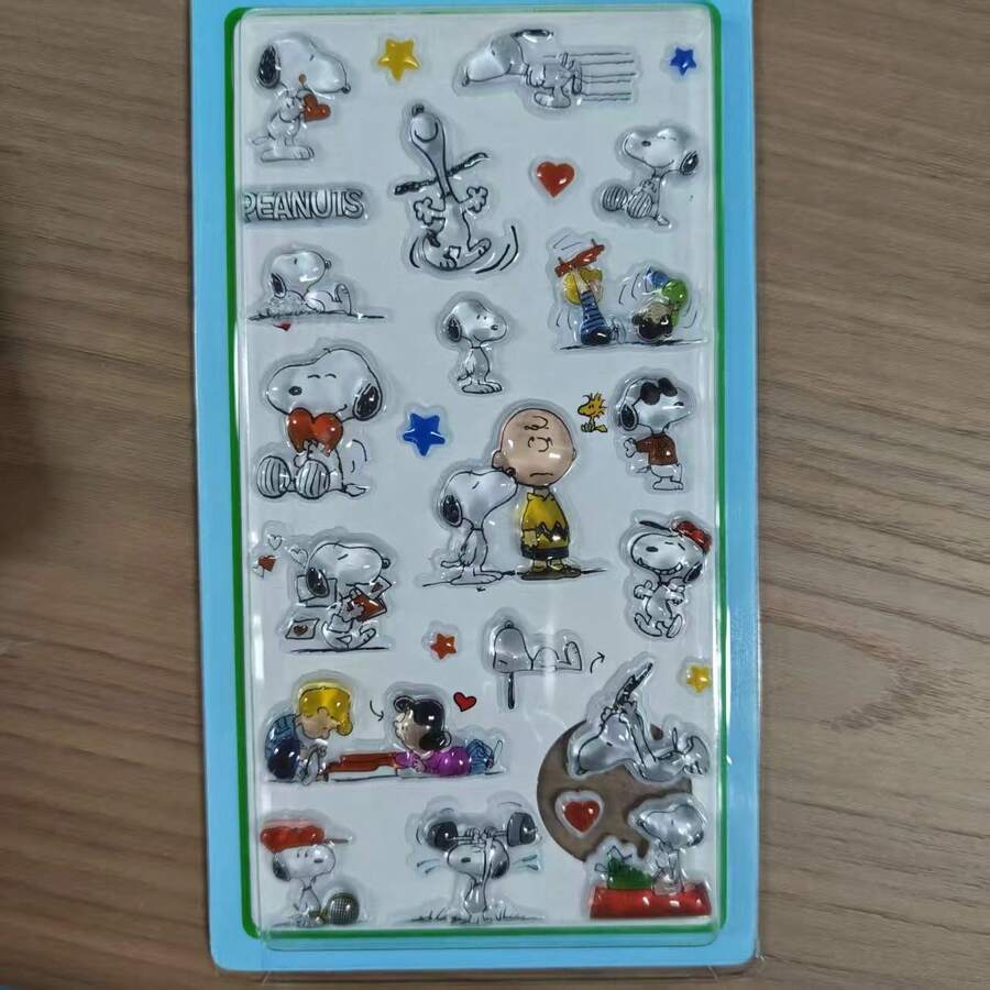 Bộ 1 miếng dán 3D hình đậu phộng mới, hình dán bong bóng kim loại sáng bóng dành cho trẻ em và thanh thiếu niên, hình dán chó hoạt hình dễ thương chống thấm nước, hình dán chủ đề đậu phộng dễ thương cho bình nước, laptop, sổ lưu niệm, lựa chọn lý tưởng cho quà tặng sinh nhật và phần thưởng trong lớp học. - Nhiều màu - Xem 1