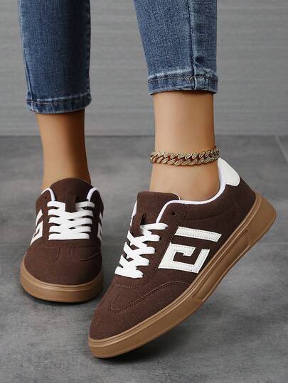 Plus Size Couple Shoes, Women's Retro German Military Training Shoes, Casual Comfortable Daily Walking Shoes