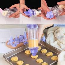 Molde para Galletas de Mantequilla, Pistola Multifuncional para, Pistola Decoradora de Galletas, Juego de Boquillas Decorativas, Herramienta de Cocina para Hacer Pasteles y Repostería - Púrpura malva - Ver 6