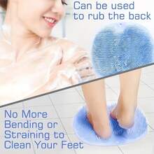 Shower Foot Scrubber Mat Back Washer Exfoliating Bath Wash Pad Wall Mounted Slip Suction Cups For Use In Cleaner Men And Women - View 5