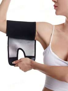 A Pair Of Solid Colored Armbands With Silver Sauna Coating Inside Gym Gym Accessories Coderas - Bạc - Xem 1