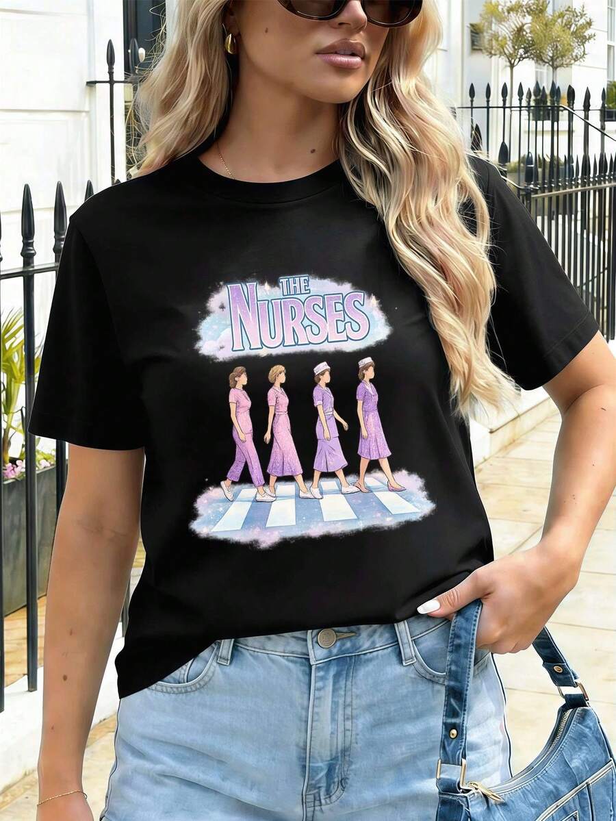 Women T-Shirts - Black - View 1