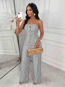 Gray Background With White Stripes