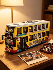 18+ Adult City Bus Building Block Set, Luxury Modular Construction Toy, Stress Relief & Anti-Anxiety Game, Satisfying Mini Block Model, Ideal Birthday Gift For Him, Perfect For Couples Interaction & Puzzle Game, Unique Bedroom Decor & Personalized Gift - Multiple Colors - View 7