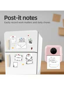 AI-Powered Inkless Photo Label Printer - Generates Custom Images, Converts Photos To Cartoons, Includes Label Templates, Rechargeable Battery, Starter Kit With 5 Rolls Of Sticker Paper, 5 Rolls Of Thermal Paper, 1 Data Cable, And 1 User Manual - White - View 7