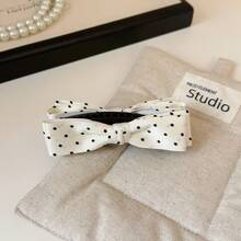 1pc/2pcs Cute Bow Polka Dot Banana Hair Clips, Elegant Versatile Twist Claws For Women, Headpiece - Multicolor - View 9