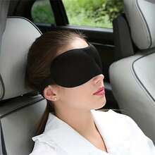 Natural Silk Eye Mask, Super Soft Sleep Mask, Unisex - Adjustable Strap, Essential For Travel & Camping - Average Price - View 2