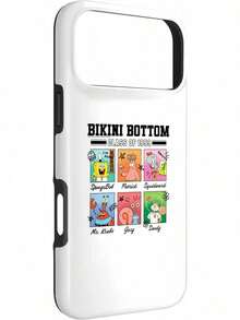 SpongeBob SquarePants Estuche de  Squarepants-BknBottom para Phone 17 Pro Max, 17 Air, 16, 15, 14, 13, 12, 11 - iPhone 12 mini - Ver 7
