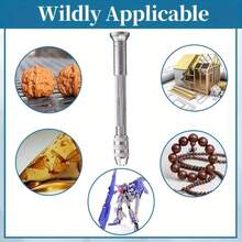 11pcs 0.8-3.0mm Mini Hand Drill Tool Set, Woodworking Drilling Tools, Manual Rotary Drill, Includes Mini Twist Drill Bits - Manual Drill, Suitable For Jewelry, Crafts, Woodwork, Plastic, Shell, Resin And Model Making, No Power Required - Hand Drill Tool Set - View 11