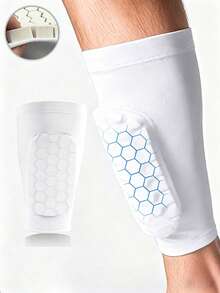 1件/1雙 2026春夏款薄款壓力小腿套，透氣運動腿套，適用於跑步、籃球、足球，日常保暖與保護，購買前請注意尺寸 - 彩色 - 查看 5