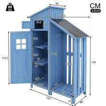 Storage Sheds - Blue - View 7