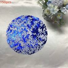 12/50/100/150个装一次性金色餐垫，13英寸金色闪亮金属网状餐垫，金箔网状餐垫，适用于桌面、婚礼、生日派对装饰 - 彩色 - 查看 10