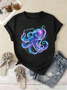 Women T-Shirts - Black - View 2