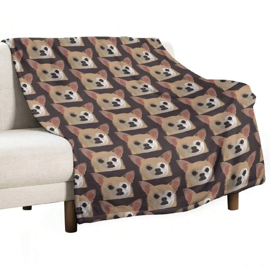 Loose-fitting blanket with Chihuahua design - 1 - Ver 1