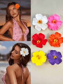10 chiếc kẹp tóc hoa Hawaii, kẹp tóc hoa dâm bụt và hoa sen dành cho nữ, kẹp tóc hoa giả thời trang, phụ kiện tóc cho kỳ nghỉ hè, tiệc bãi biển, trang phục du lịch mùa thu, phong cách Bohemian, kẹp tóc thanh lịch dành cho nữ, phụ kiện tóc mùa thu/đông, kẹp tóc nữ, đạo cụ chụp ảnh bãi biển, quà tặng ngày Valentine, kẹp tóc dạng càng cua, kẹp tóc, kỳ nghỉ, lễ hội, sinh nhật - Nhiều màu - Xem 7