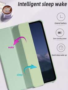 1个抹茶绿纯色笔槽保护套，适用于iPad Mini 4/Mini 5/Mini 6/Mini 7/Air/Air 2/9.7/10.2/10.5/Air 4/Air 5/Pro 11英寸/第十代/Air 11英寸 (M2)-2024/Air 13英寸 (M2)-2024/Pro 11英寸 (M4)-2024/Pro 13英寸 (M4)-2024/Air 13 (M3 2025)/Air 11英寸 (M3) 2025/(A16) 11英寸第十一代 2025 - 抹茶綠 - 查看 8