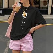 Women T-Shirts - 黑色 - 查看 3