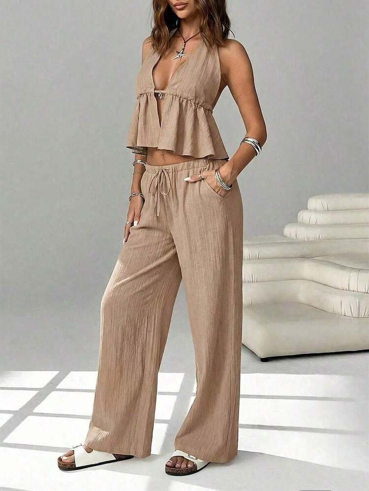 Women Two-Piece Outfits - White 4 - View 9