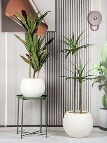 Large Round Planter,Planters For Indoor Plants & Outdoor,Durable Plastic Material Sphere Planter Weather Resistant,Plant Pot,Back To School - C - View 9