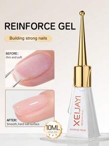 XEIJAYI 1pc 10ml Long-Lasting Gel Reinforce Gel Shine Finish And Soak Off LED Nail Lamp Perfect For Nail Art Design - Clear - View 5