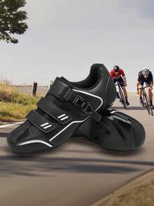 Zapatos de bicicleta adecuados para hombres sin para deportes al aire libre, zapatos de bicicleta ultraligeros para ciclismo indoor, equipo adecuado para ciclismo diario y de corta distancia, con suela de goma interior cómoda - Negro1 - Ver 5