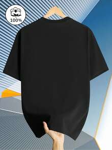 100% Pure, Casual And Stylish Bull King-X Short Sleeve T-Shirt - Black - View 2